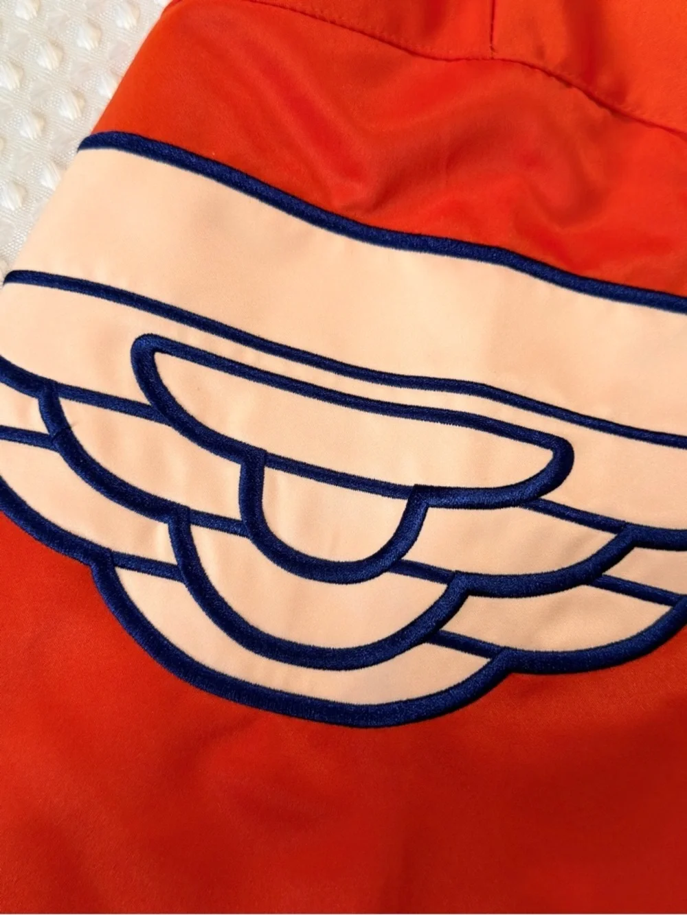 Nike Jordan Orange Pullover with Wing Sleeves